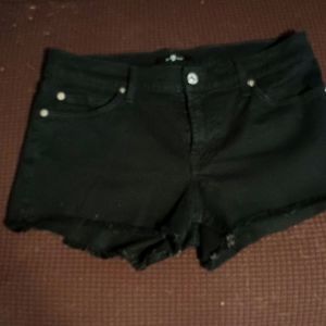 Black 7 For All Mankind Denim Shorts sz 27